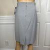 Tahari ASL Polyester Rayon Stretch Skirt 10P Suit 10 Lined Zip Up Collarless New