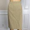 Le Suit Polyester Rayon Skirt Suit Size 6P Multicolor Striped Pockets Lined 2PC