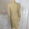 Le Suit Polyester Rayon Skirt Suit Size 6P Multicolor Striped Pockets Lined 2PC