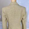 Le Suit Polyester Rayon Skirt Suit Size 6P Multicolor Striped Pockets Lined 2PC