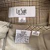 Le Suit Polyester Rayon Skirt Suit Size 6P Multicolor Striped Pockets Lined 2PC