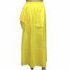 New York & Company Maxi Skirt L Buttercup Side Slit Taffeta Bow High Rise New