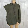 John Meyer Polyester Rayon Stretch Pant Suit Size 10 Green Pleated Pockets 2PC