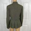 John Meyer Polyester Rayon Stretch Pant Suit Size 10 Green Pleated Pockets 2PC