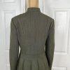 John Meyer Polyester Rayon Stretch Pant Suit Size 10 Green Pleated Pockets 2PC