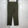 John Meyer Polyester Rayon Stretch Pant Suit Size 10 Green Pleated Pockets 2PC