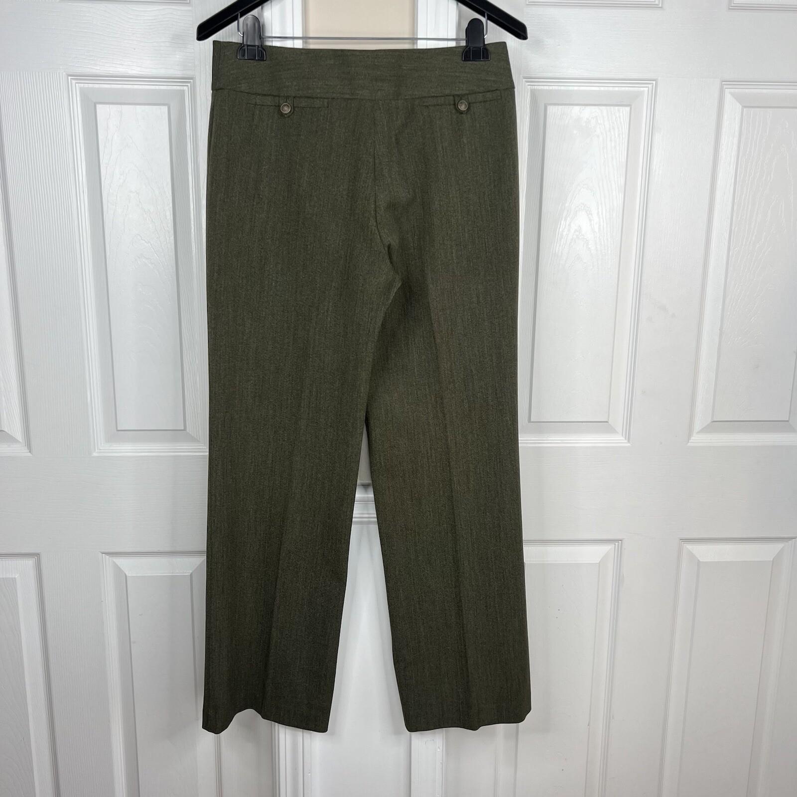 John Meyer Polyester Rayon Stretch Pant Suit Size 10 Green Pleated Pockets 2PC