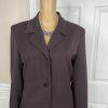 Larry Levine Polyester Rayon Stretch Suit Skirt Size 8 Chocolate Lined New 2PC
