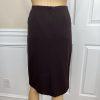 Larry Levine Polyester Rayon Stretch Suit Skirt Size 8 Chocolate Lined New 2PC