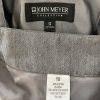 10-8060.jpg John Meyer Women Polyester Pant Suit Size 10 Silver Gray Lined Notch Collar 2PC