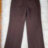 LIZ CLAIBORNE 2PC Pink Brown Polyester Acrylic Stand Up Collar Pant Suit Size 8