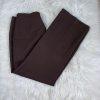 LIZ CLAIBORNE 2PC Pink Brown Polyester Acrylic Stand Up Collar Pant Suit Size 8