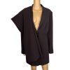 Larry Levine Polyester Rayon Spandex Pant Suit 14 brown Mid Length Lined 2PC New