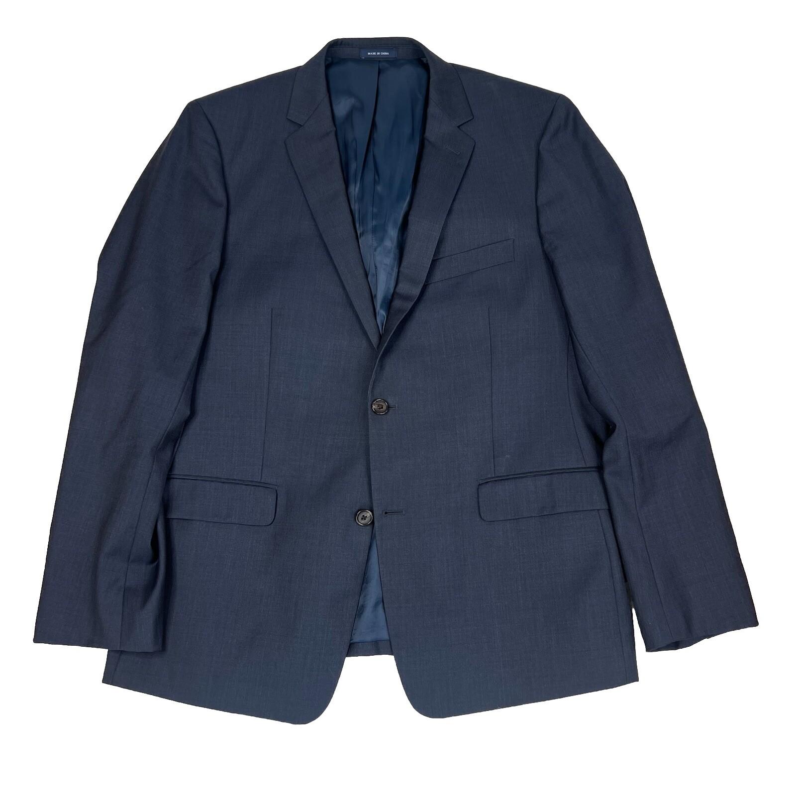 Ralph Lauren Men 100% Wool Blazer 44L Dark Blue Blue Label One vent Career