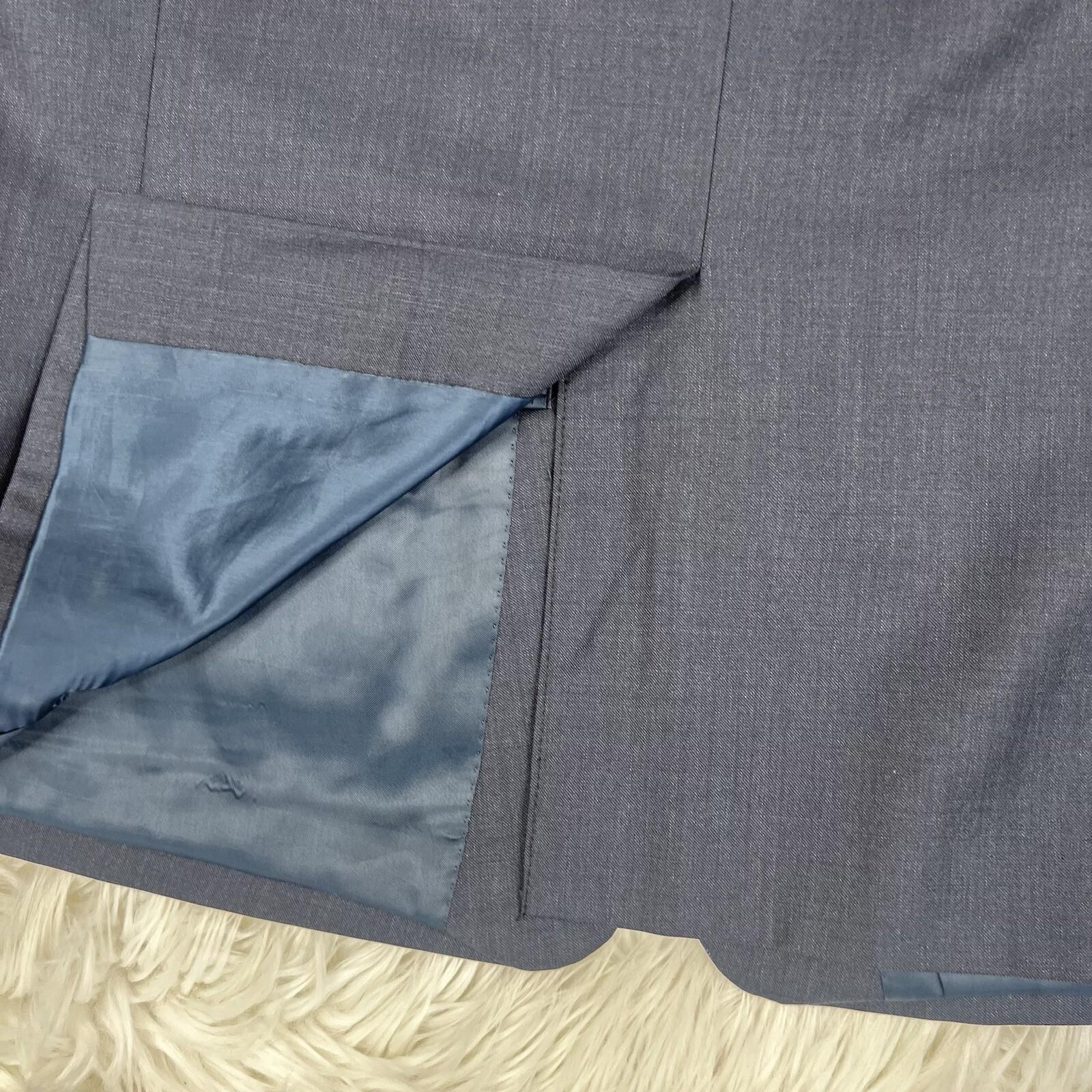 Ralph Lauren Men 100% Wool Blazer 44L Dark Blue Blue Label One vent Career