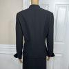 Jones Wear Polyester Skirt Suit Size 12 Black Pink Lined Shawl Collar 2PC