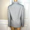 10-8103.jpg Evan Picone Women Polyester Blazer Jacket Size 14 Silver Lined Faux Pockets New