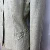 Jones New York Women Polyester Rayon Skirt Suit Size 6 Sage Lined Flared 2PC