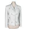 John Meyer Polyester Blazer Size 8P Stone Beige Embroidered Beaded Lined  1PC