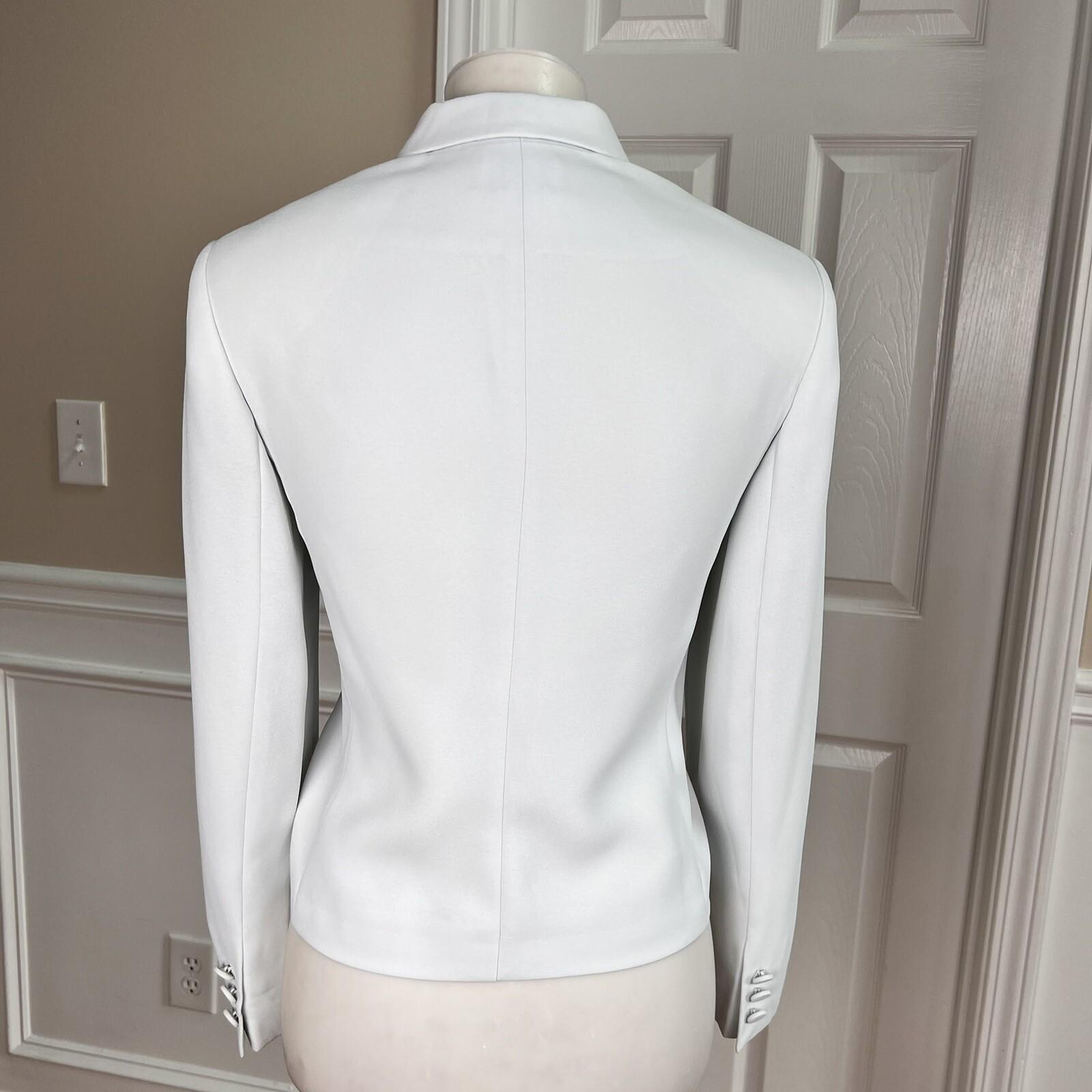 John Meyer Polyester Blazer Size 8P Stone Beige Embroidered Beaded Lined  1PC