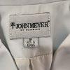 John Meyer Polyester Blazer Size 8P Stone Beige Embroidered Beaded Lined  1PC