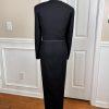 Caron Chicago Polyester Vintage Dress Suit Cropped Jacket Size 6 Beaded 2PC