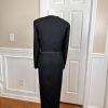 Caron Chicago Polyester Vintage Dress Suit Cropped Jacket Size 6 Beaded 2PC