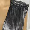Rebecca Minkoff Briella  Dress Size 8 Silver V Neck Tiny Pleats Midi Babydoll