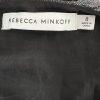 Rebecca Minkoff Briella  Dress Size 8 Silver V Neck Tiny Pleats Midi Babydoll