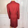 Suit Studio Women Polyester Skirt Suit Size 18 Red Lined Peak Collar 2PC