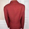 Suit Studio Women Polyester Skirt Suit Size 18 Red Lined Peak Collar 2PC