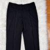 ESCADA Black Viscose Stretch Slim Fit Career Dress Pants Trousers Size 42