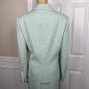 EVAN PICONE Polyester Skirt Suit Size 16 Fern Green Beige Lined Ruffle 2PC