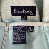EVAN PICONE Polyester Skirt Suit Size 16 Fern Green Beige Lined Ruffle 2PC