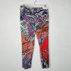 Etro Viscose Blend Tapered Leg Pants Size Eur 42 Multicolor Paisley Casual Cool