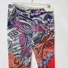 Etro Viscose Blend Tapered Leg Pants Size Eur 42 Multicolor Paisley Casual Cool