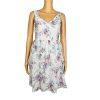 New MAEVE Anthropologie Floral Peony Garden V-Neck Flared Dress Size 0P 8