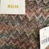 Anthropologie Maeve Westwater Knit Dress Size XS Brown Chevron Motif Lined New