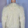 Anthropologie Women larkin Shimmer Knit Belted Cardigan M Yellow Fuzzy Cozzy
