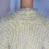 Anthropologie Women larkin Shimmer Knit Belted Cardigan M Yellow Fuzzy Cozzy