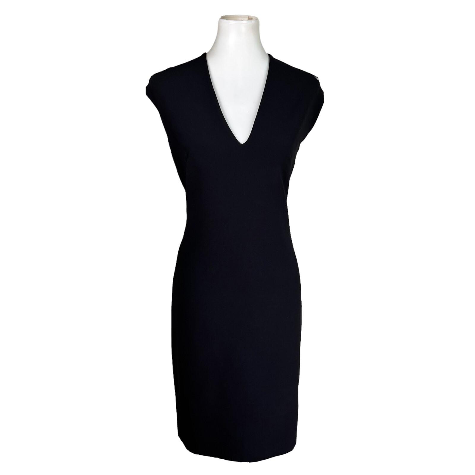 JOSIE NATORI Women Black Polyester Spandex Lined Sleeveless Dress Size 8