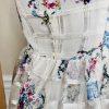 New MAEVE Anthropologie Floral Peony Garden V-Neck Flared Dress Size 0P 8