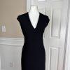 JOSIE NATORI Women Black Polyester Spandex Lined Sleeveless Dress Size 8