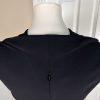 JOSIE NATORI Women Black Polyester Spandex Lined Sleeveless Dress Size 8
