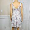New MAEVE Anthropologie Floral Peony Garden V-Neck Flared Dress Size 0P 8