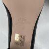 J Crew Kate Women Leather Black White Tan Trim Size 6 Loafer Pumps Block Heels