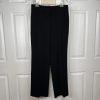 Kasper Polyester Black Striped Pant Suit Size 6 Peak Collar Lined 2PC