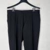 SuitSupply Slim Leg Straight Brescia Trousers Wool Pants 40x30 Black Flat Front