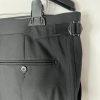 SuitSupply Slim Leg Straight Brescia Trousers Wool Pants 40x30 Black Flat Front