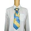 Elegant Handcrafted Necktie Necklace with a Detachable Brooch Effortlessly Chic